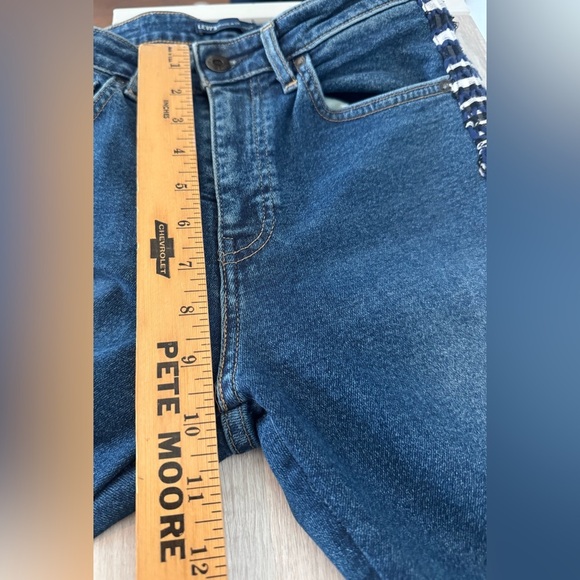 Levi's Anthropologie Made & Crafted High Rise 721 Skinny Jeans Side Stripe 27/30 - Picture 7 of 11